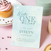 Our Little Snowflake Winter Onederland Birthday Kaart