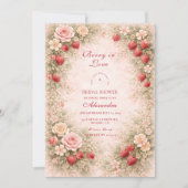 Our Little Strawberry Love Kaart (Voorkant)