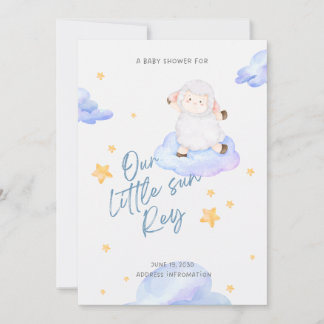“Our Little Sun” Baby Shower Invitation Kaart