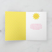 Our little Sunshine Birthday  Kaart (Binnen)