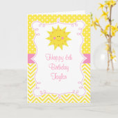 Our little Sunshine Birthday  Kaart (Gele Bloem)