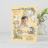 Our Little Sunshine’s Birthday Bash Invitation Kaart (Staand voorkant)