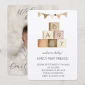 Our Little Sunshine’s Birthday Bash Kaart (Voorkant / Achterkant)