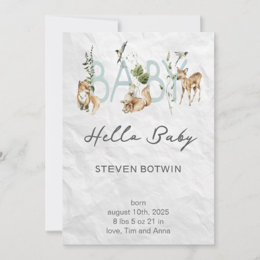 Our Little Sunshine’s Birthday Bash Kaart (Voorkant)