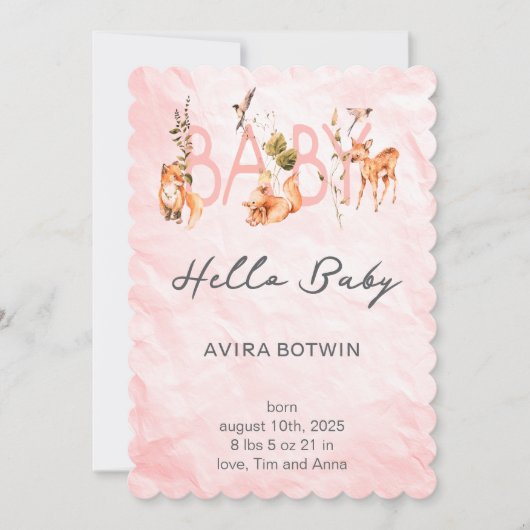 Our Little Sunshine’s Birthday Bash Kaart (Voorkant)