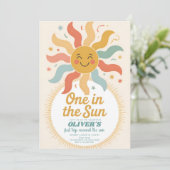 Our Little Sunshine Turns One Birthday Kaart (Staand voorkant)