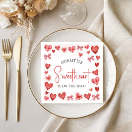 Our Little Sweetheart Baby Shower Napkin Servet