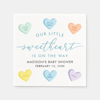 Our Little Sweetheart Candy Hearts Baby Shower Servet