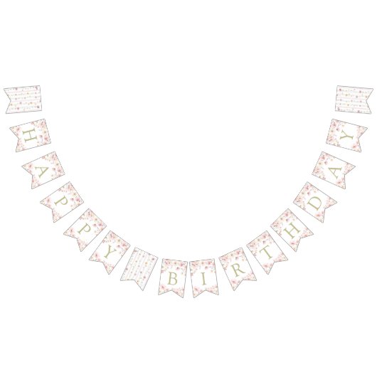 Our Little Wildflower Birthday Banner (Alle)