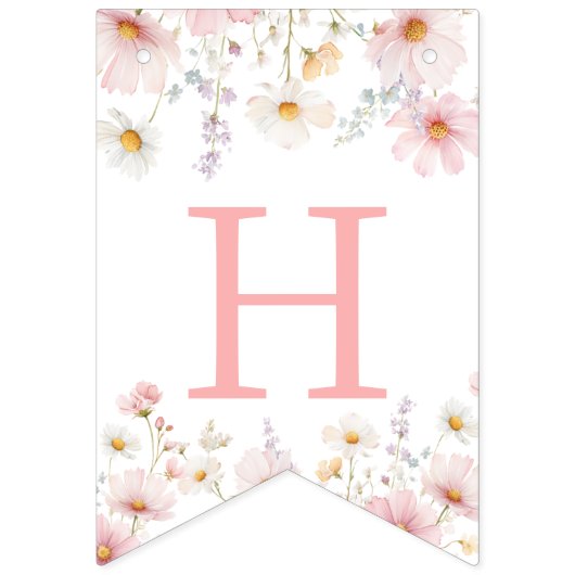 Our Little Wildflower Birthday Banner (Tweede vlag)