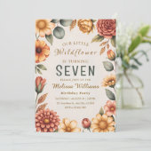 Our Little Wildflower Birthday Kaart (Staand voorkant)