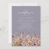 Our Little Wildflower Fall Floral Baby Shower Kaart (Voorkant)