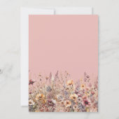 Our Little Wildflower Fall Floral Baby Shower Kaart (Achterkant)