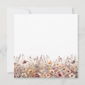 Our Little Wildflower Fall Floral Baby Shower Kaart (Achterkant)