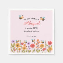 Our Little Wildflower Floral Bee 1st Birthday