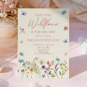 Our Little Wildflower Wild Flower Birthday Party Kaart