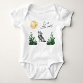 Our Little Wolf Baby Shower  Romper (Voorkant)