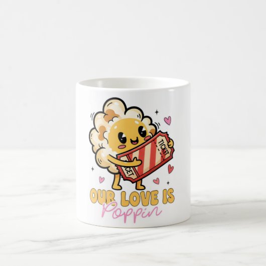 Our Love Is Poppin’ Popcorn Mug Koffiemok (Center)