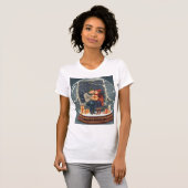 “Our Love Is the Best Gift – Cozy Winter Lovers Hy T-shirt (Voorkant volledig)