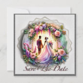 Our Love Reaches The Moon  Save The Date (Voorkant)