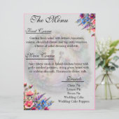 Our Love Reaches The Moon Wedding Menu (Staand voorkant)