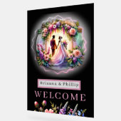 Our Love Shine Brighter Than The Moon Large Sign Acryl Bord (Hoek)