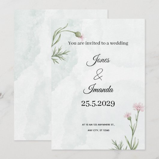 our love story Card (Voorkant / Achterkant)