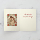 Our Love Timeless And True Romantic Illustration Kaart (Binnen)