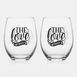 Our Love Wijnglas Zonder Voet