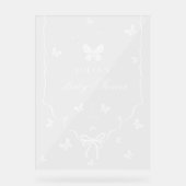 Our Lovely One Baby Shower Acryl Bord (Voorkant)