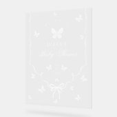 Our Lovely One Baby Shower Acryl Bord (Hoek)