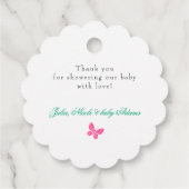 Our Lovely One Baby Shower Bedankjes Labels (Achterkant)