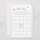 Our Lovely One Baby Shower Bingo Game Kaart (Voorkant)