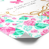 Our Lovely One Baby Shower Game Sign Poster (Hoek)