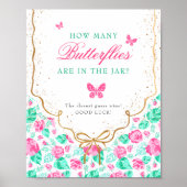 Our Lovely One Baby Shower Game Sign Poster (Voorkant)