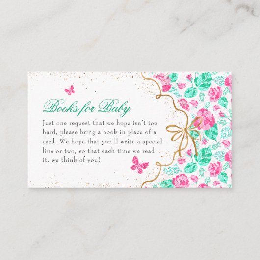 Our Lovely One Baby Shower Informatiekaartje (Voorkant)