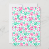 Our Lovely One Baby Shower Invitation Kaart (Achterkant)