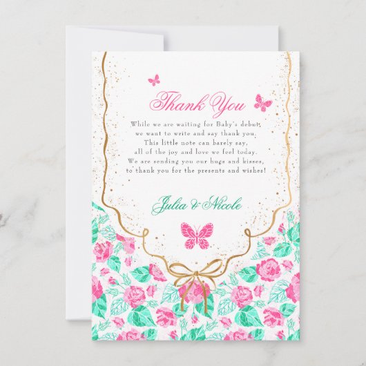 Our Lovely One Baby Shower Invitation Kaart (Voorkant)