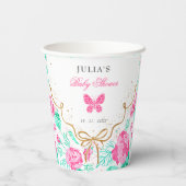 Our Lovely One Baby Shower Papieren Bekers (Achterkant)