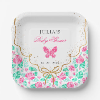 Our Lovely One Baby Shower Papieren Bordje