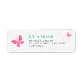 Our Lovely One Baby Shower Return Address Label (Voorkant)