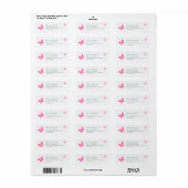 Our Lovely One Baby Shower Return Address Label (Full Sheet)