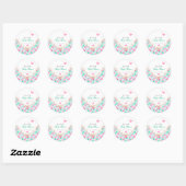 Our Lovely One Baby Shower Ronde Sticker (Vel)