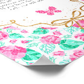 Our Lovely One Don't Say Baby Shower Game Sign Poster (Hoek)