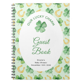 Our Lucky Charm St Patrick Baby Shower Guest Book Notitieboek