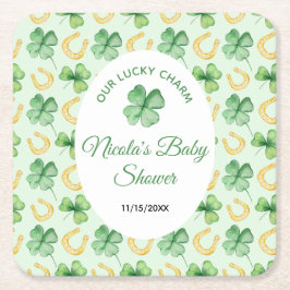Our Lucky Charm St Patrick's Baby Shower Kartonnen Onderzetters