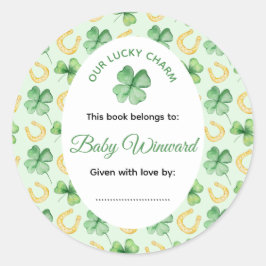 Our Lucky Charm St Patrick's Baby Shower Ronde Sticker