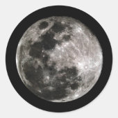 Our Moon Ronde Sticker (Voorkant)