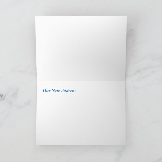 Our New Home, Card Aankondiging (Binnen)