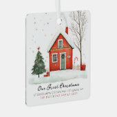 Our New Home First Home Photo Ornament  (Voorkant Rechts)